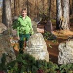 Familiengrab im Waldfriedhof in Davos